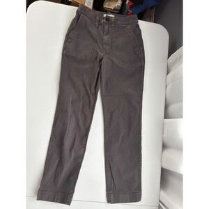 Madewell Utility Fatigue Pants Straight Leg Ankle Casual Gray Size 24